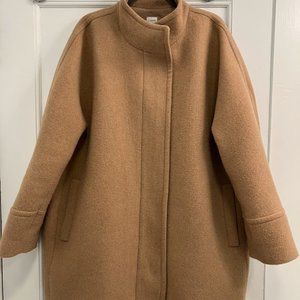 Funnel Neck Wool Jacket